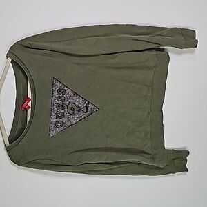 Guess large green scoop neck sweater